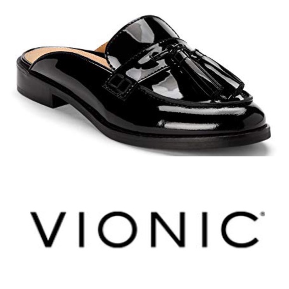 Vionic | Shoes | Vionic Black Patent Wise Reagan Tassel Mule Womens Size 6  Us | Poshmark